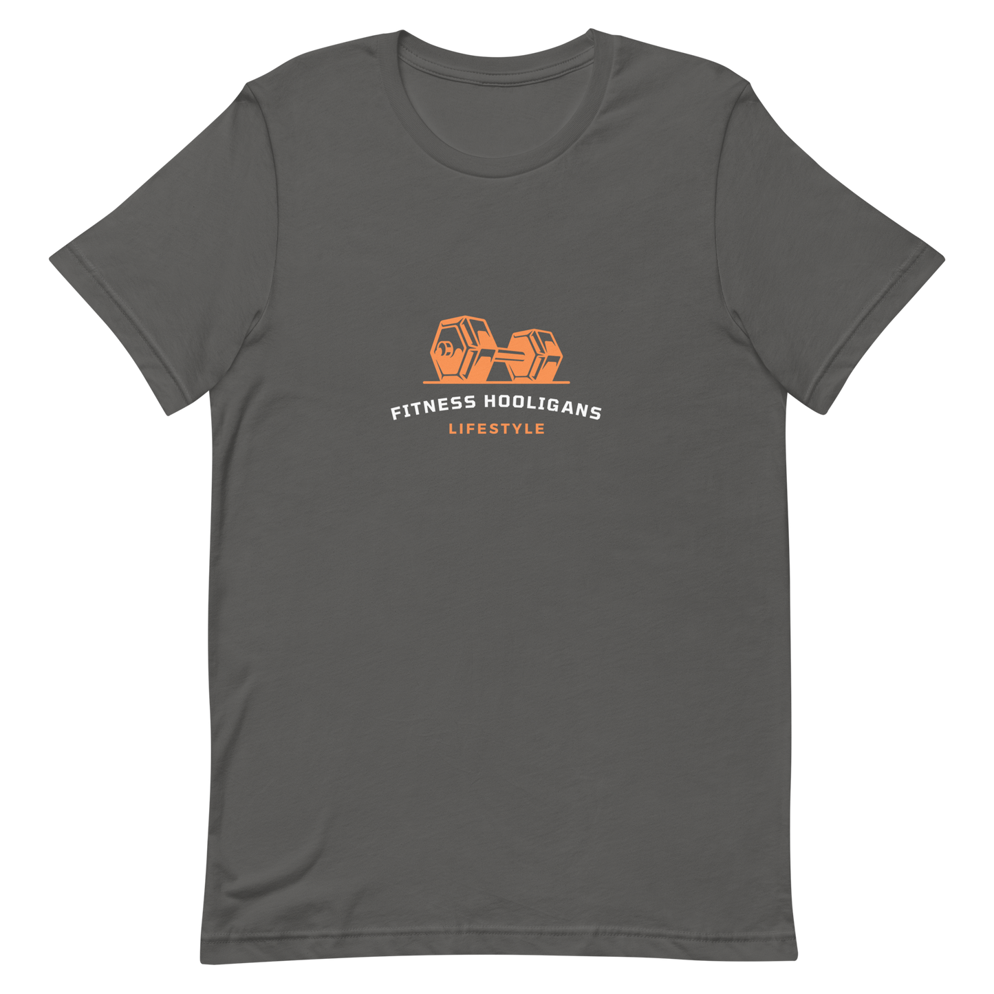 Fitness Hooligans (orange-white) Unisex t-shirt